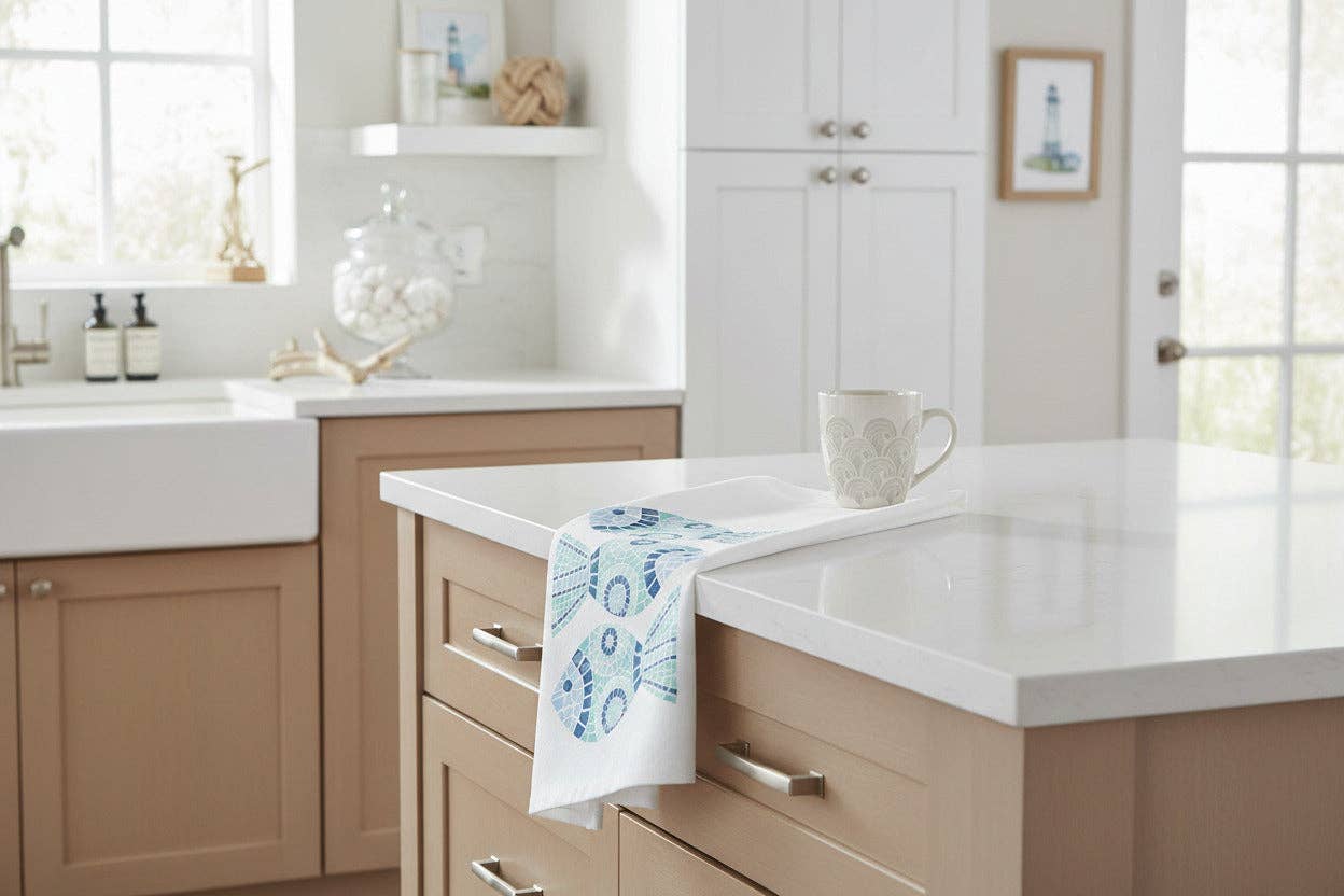 M Design Studio Gifts - Venta al por mayor Paños de cocina - Paño de cocina Mosaic Fish1