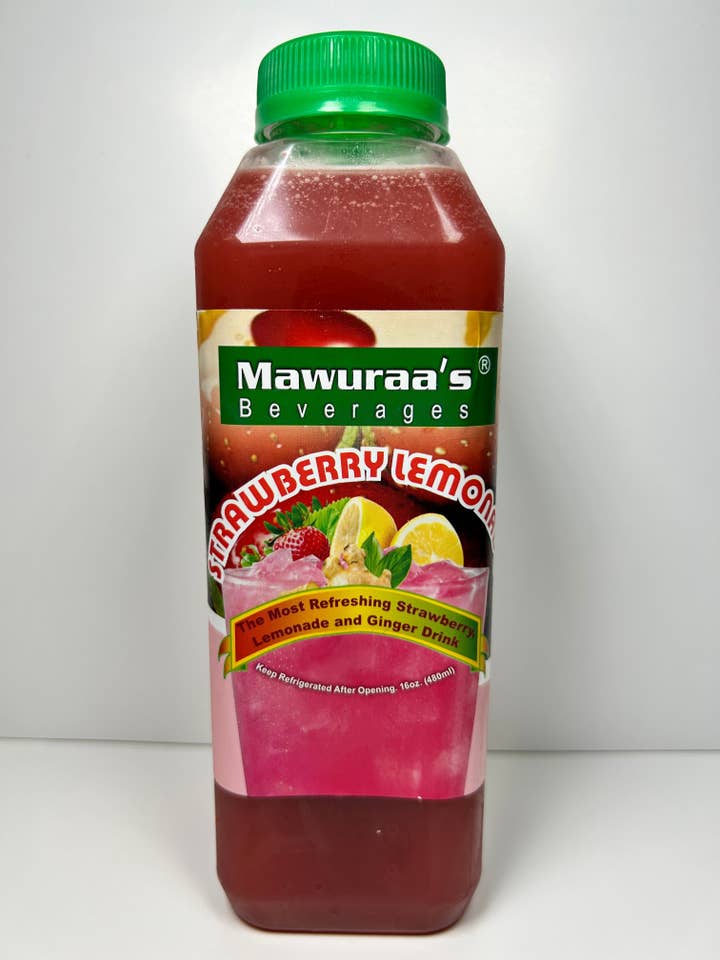 LIMONADE AUX FRAISES (24 par boîte) pour la vente par Mawuraa’s Beverages