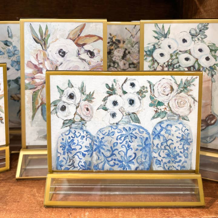 "Chinoiserie-vaser" i akrylguldram Påsk 4x6 för wholesale av Mackenzie Kissell Art