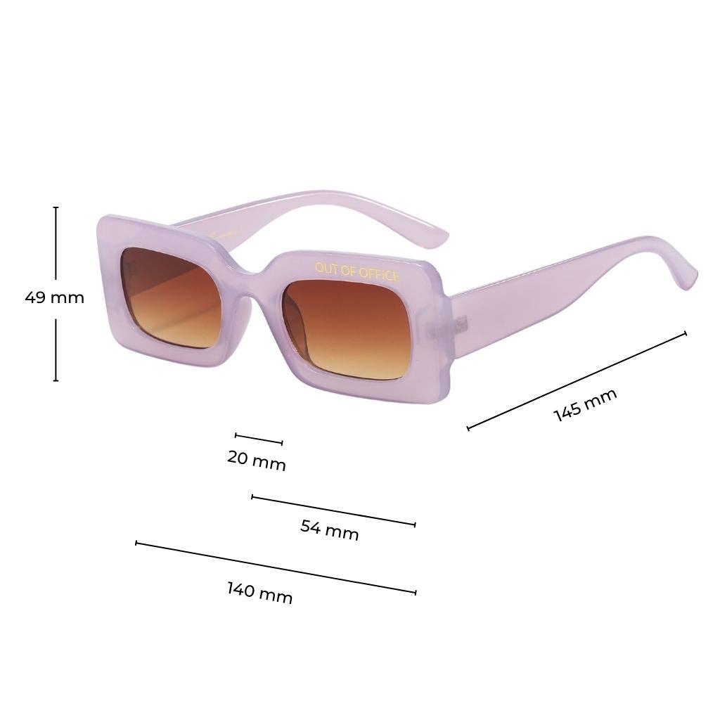 Gleam Eyewear - Wholesale Sunglasses - Women's - Out of Office Sunglasses | Purple2