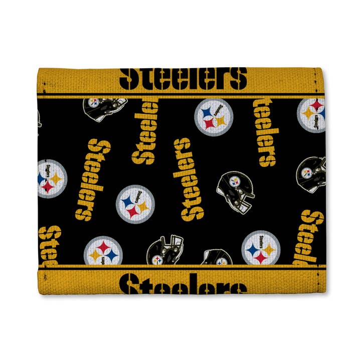 Portefeuille trifold en toile des Pittsburgh Steelers pour la vente par Rico Industries