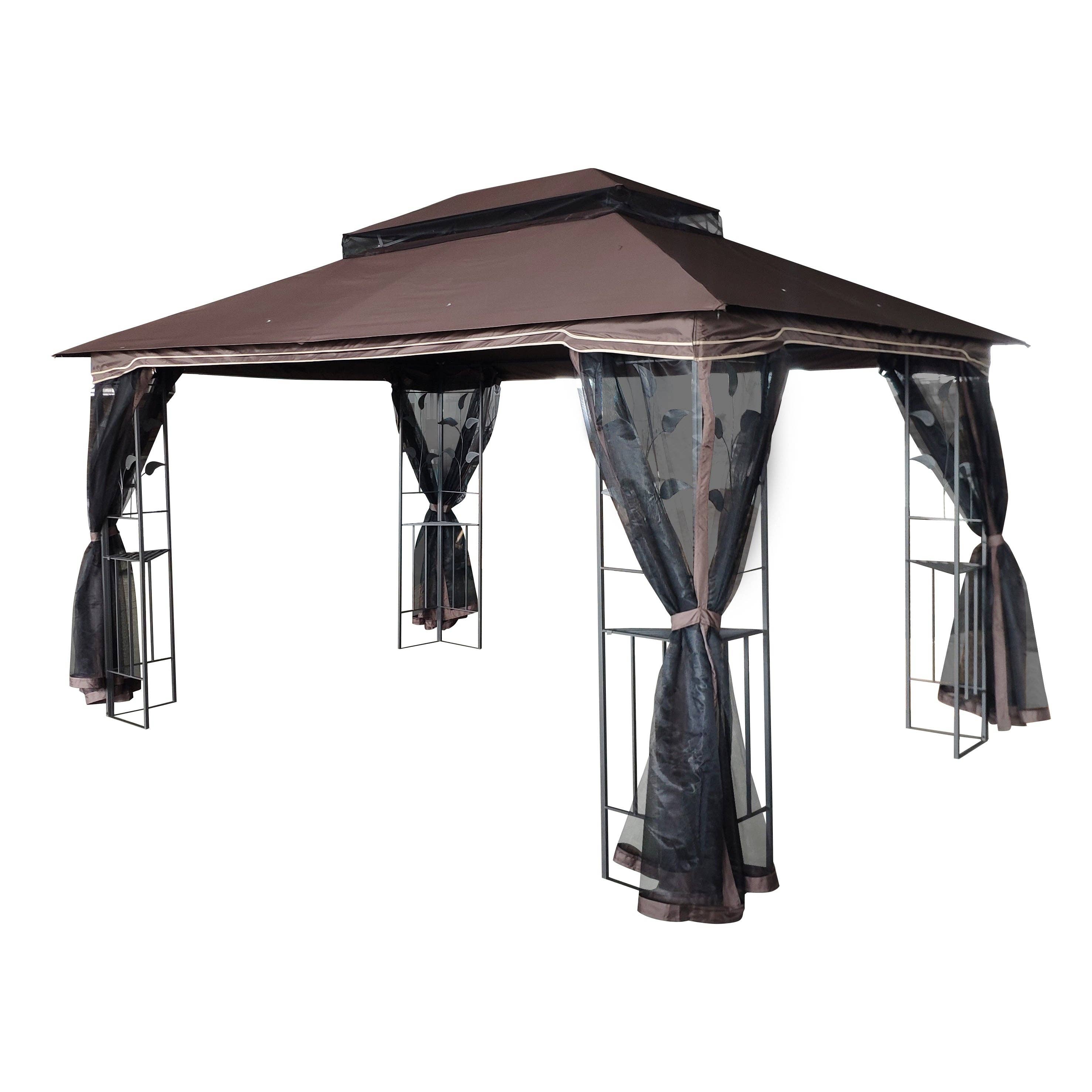39F Inc. - Vente Parasol d'extérieur - Tonnelle d'extérieur 13x10 avec moustiquaire et double toit2