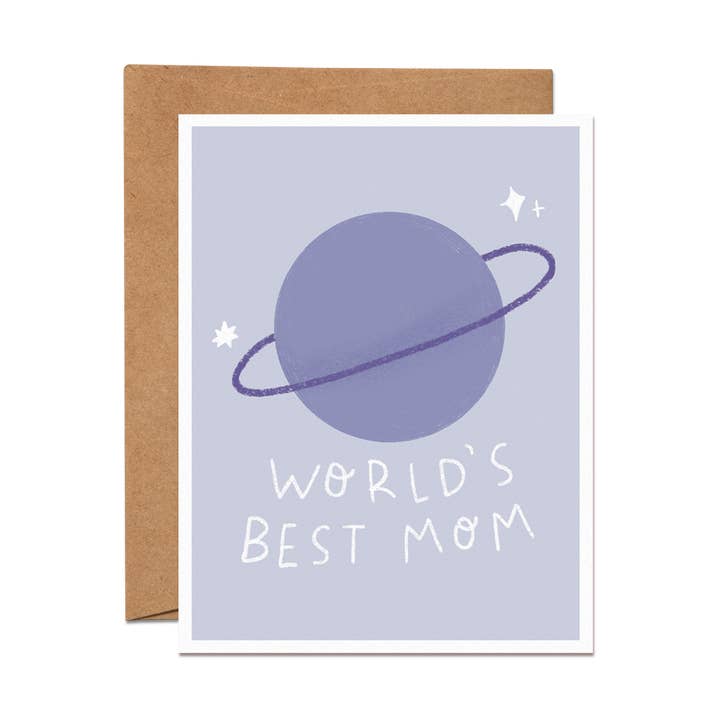 World's Best Mom Card for wholesale by Chat Papier