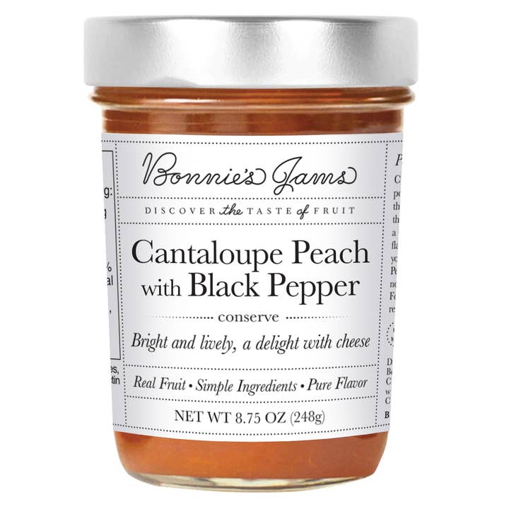 Bonnie's Jams - Wholesale Jam/Jelly - Cantaloupe Peach with Black Pepper