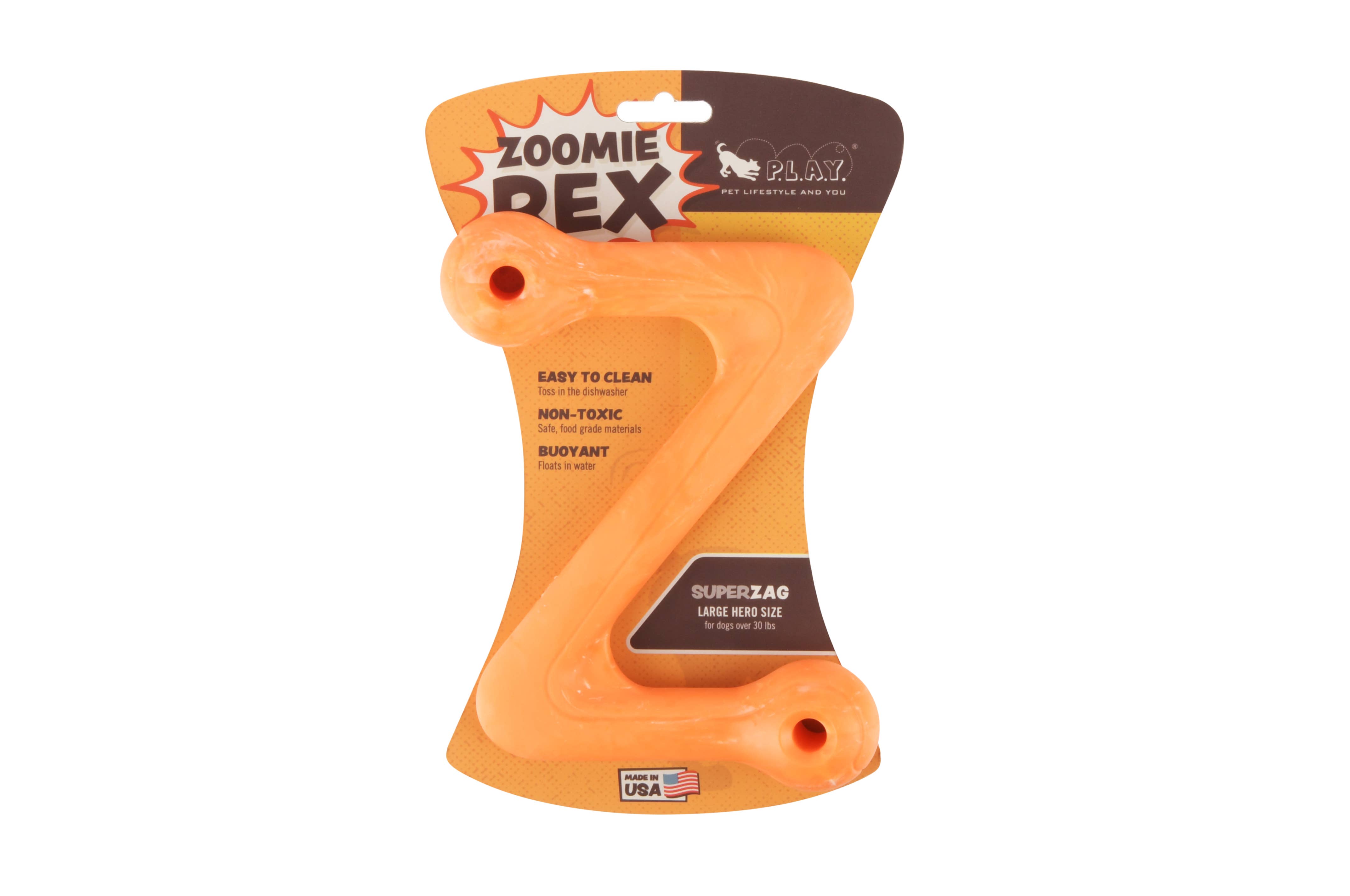 P.L.A.Y. Pet Lifestyle and You - Vente Jouet en corde – chien - ZoomieRex SuperZag26