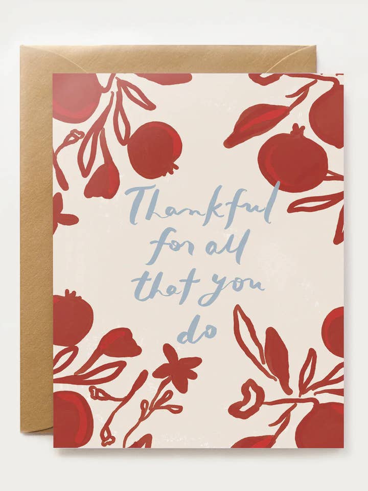 Carte de remerciement pour tout ce que vous faites pour la vente par Our Heiday