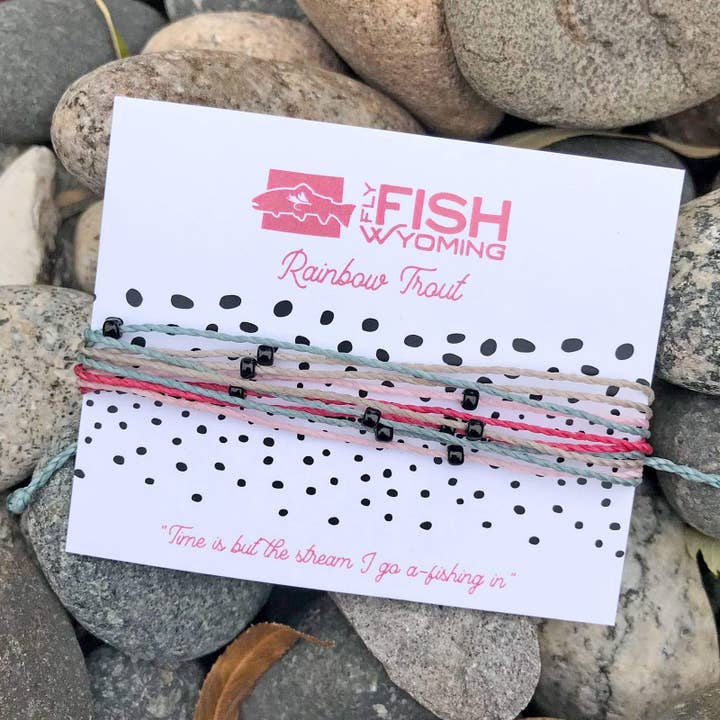 Wyoming Rainbow Trout Pattern Bracelet for wholesale by Fly Fish Wyoming