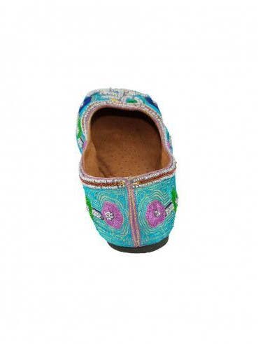 Kimago Look - Wholesale Flats - Women's - Light blue ballerina with embroidery and stones6