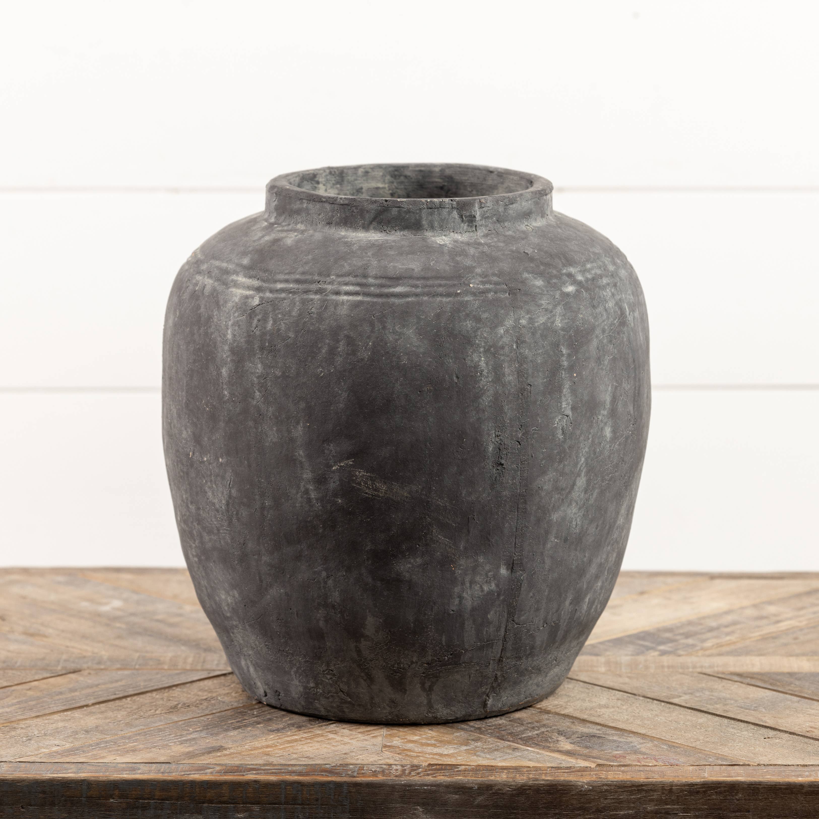 Ragon House - Wholesale Vase - 14" CHARCOAL TERRACOTTA VASE1
