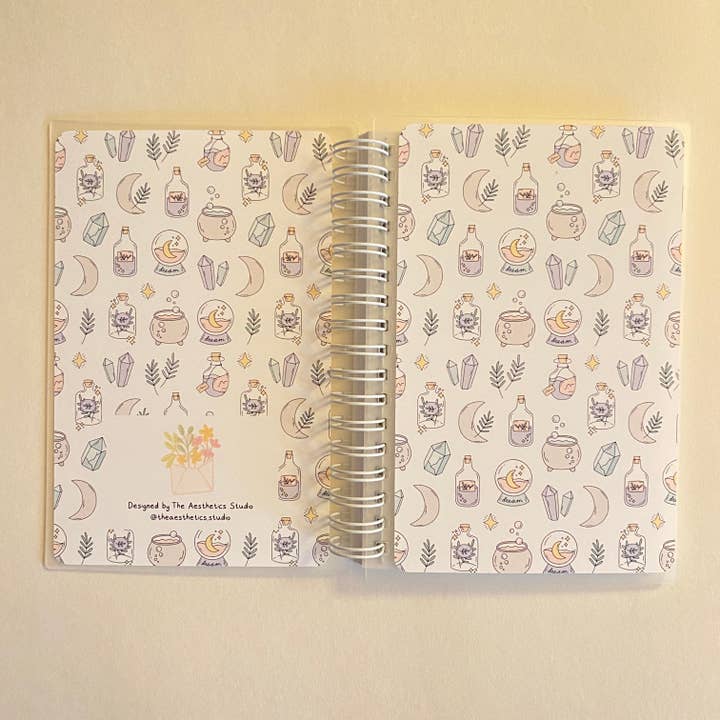 The Aesthetics Studio - Wholesale Sticker - magical moon reusable sticker storage book2