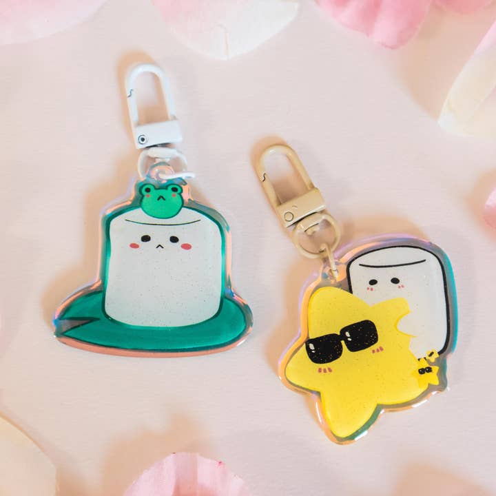 Mashi Holographic Keychains for wholesale by JYK Doodles