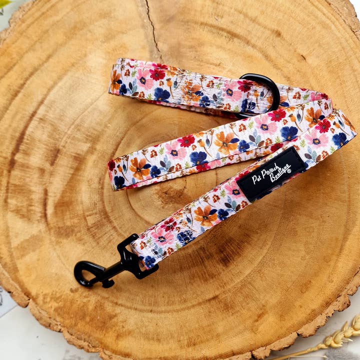 Little Enchanted Meadows Floral Dog Lead for wholesale by Pet Pooch Boutique