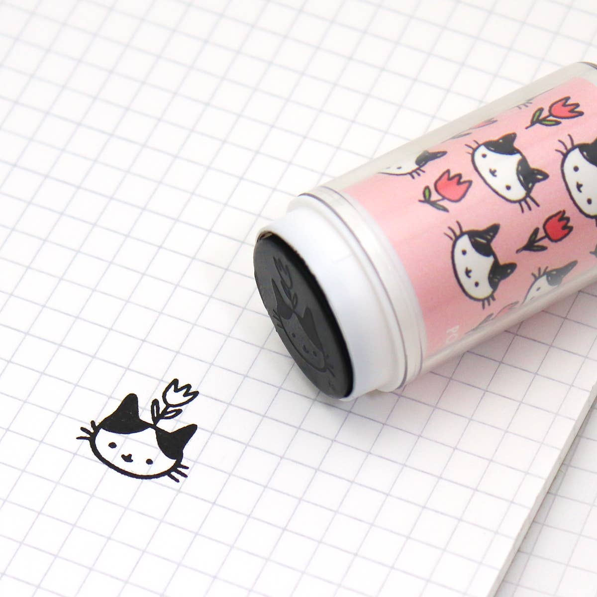 PONY PEOPLE - Wholesale Rubber/Decorative Stamp - 
Tulip Kitty Stamp3