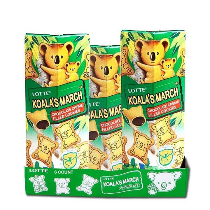 Lotte Koalas Cookies Chocolate 1.45oz - 6ct for wholesale by I Got Your Candy