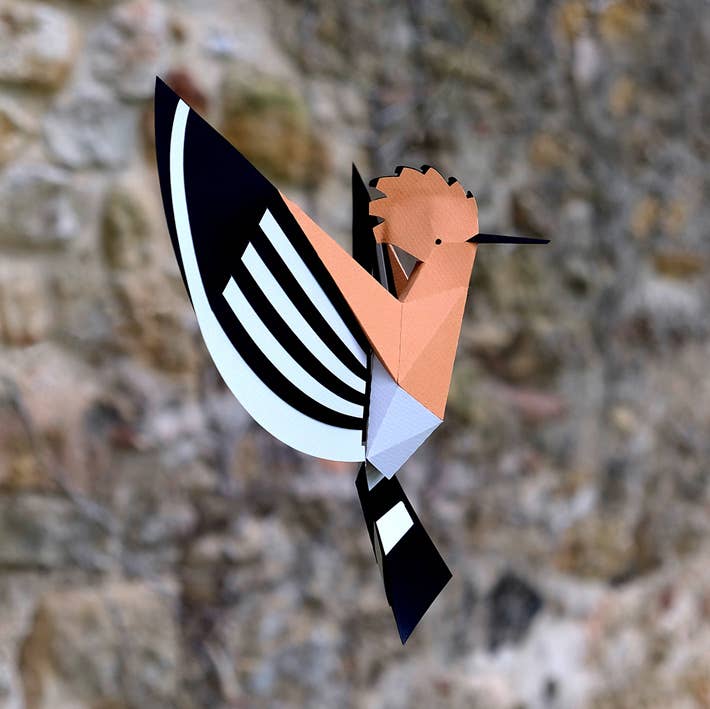 PLEGO - Wholesale DIY Craft Kit - UPUPA EPOPS - paper bird3