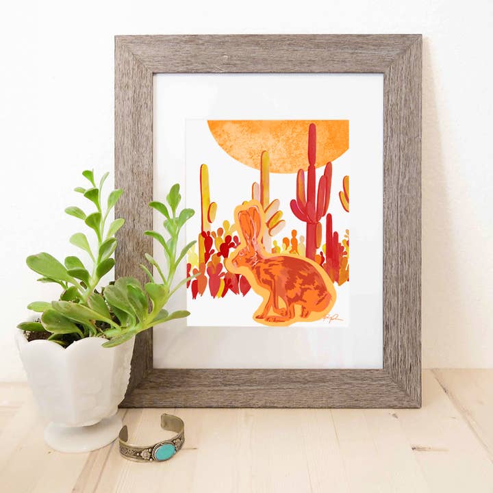 Póster artístico «Solstice Jackrabbit» para venta al por mayor de Paige Poppe Art