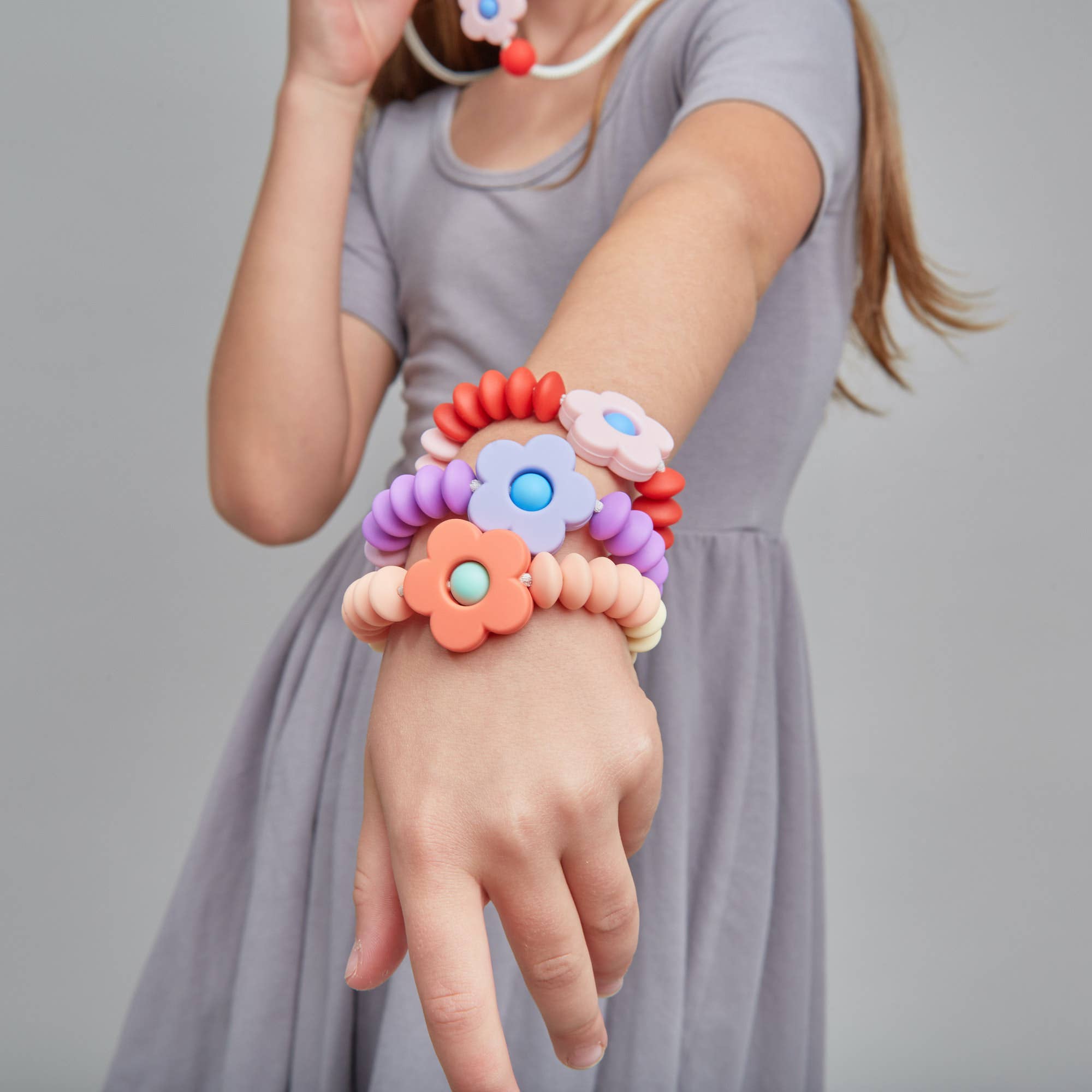 January Moon - Wholesale Beaded Bracelet - Kids - Dewdrop Daisy Sensory Bracelet2