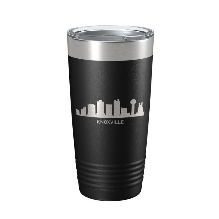 Knoxville TN City Skyline Tumbler Tennessee Travel Mug Sunsphere Insulated Laser Engraved Coffee Cup 20 oz for wholesale by CarveBright