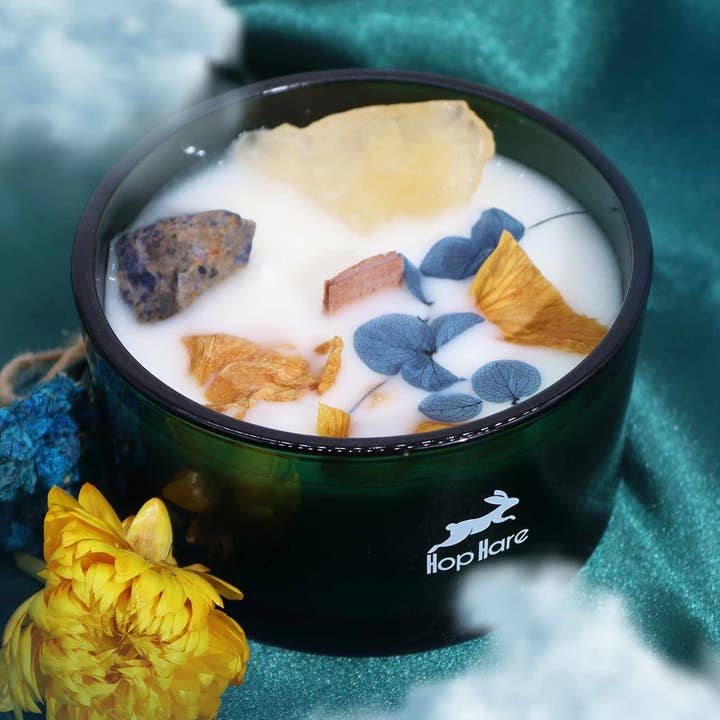 Bougie magique - Le soleil pour la vente par Cristaux & Bien-Être