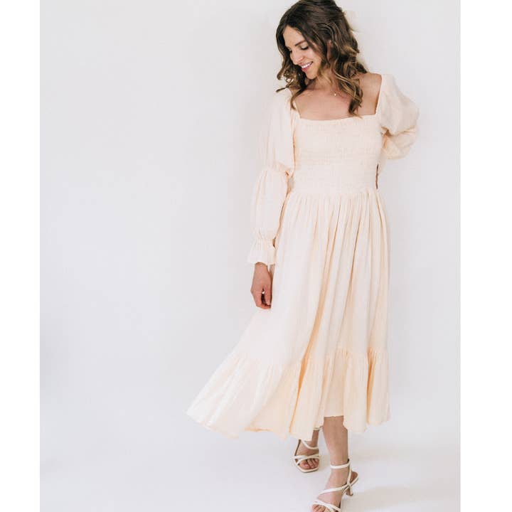 HAHA MAMA Clothing - Wholesale Dress - Women's - Muslin Puffed Sleeve Mommy & Me Dress - Women