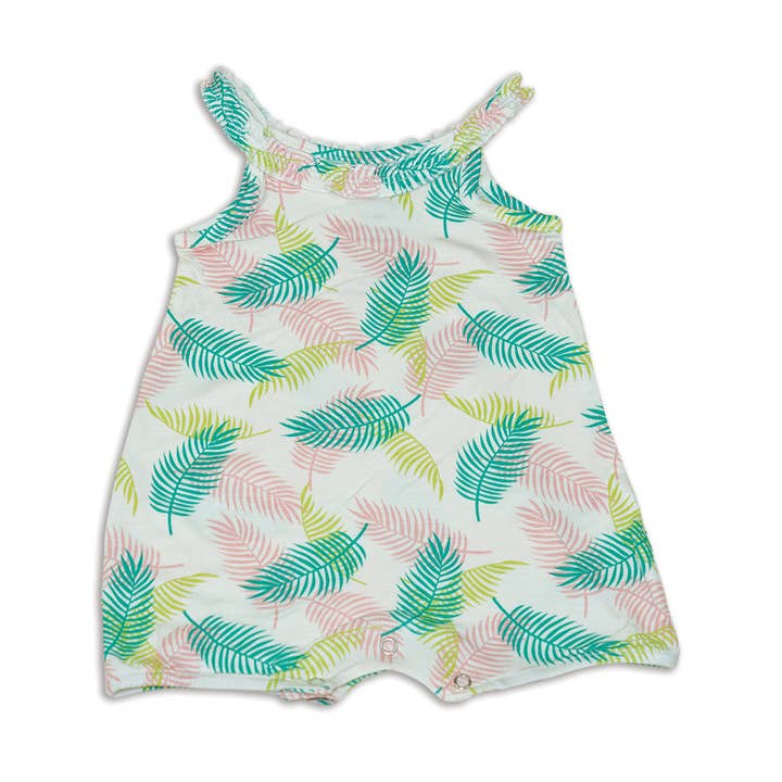 Barboteuse à volants en bambou pour la vente par Silkberry Baby