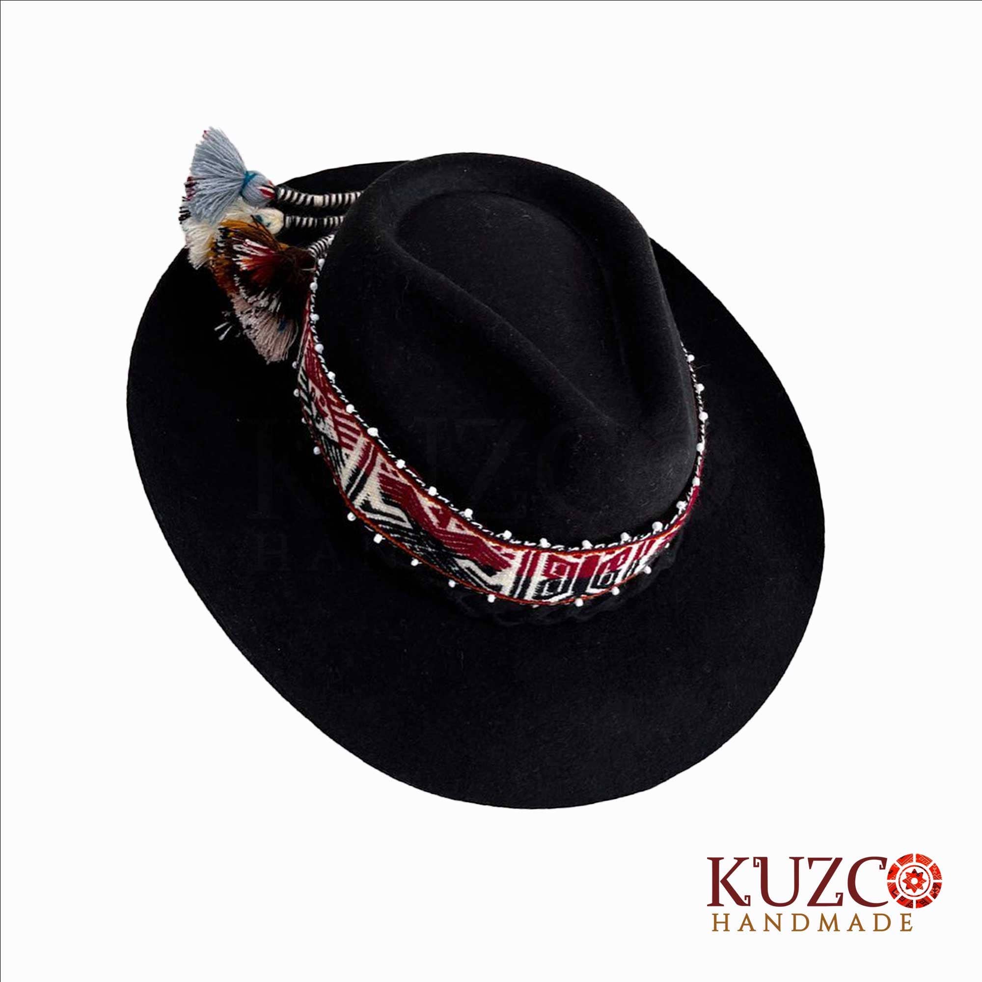 KuzcoHandmade - Wholesale Fedora - Women's - Cream & White Women's Fedora Hat with Inka-Q'ero Band6