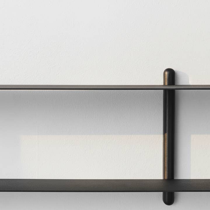 Studio Nordhaven - Wholesale Wall Mounted Shelf - NIVO Shelf Small B - black ash/black6