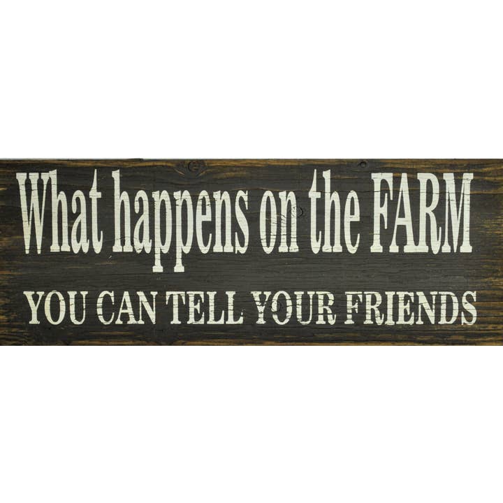 6 x 16 Brown ¿Qué pasa en la granja puedes decir tu para venta al por mayor de Boulder Innovations