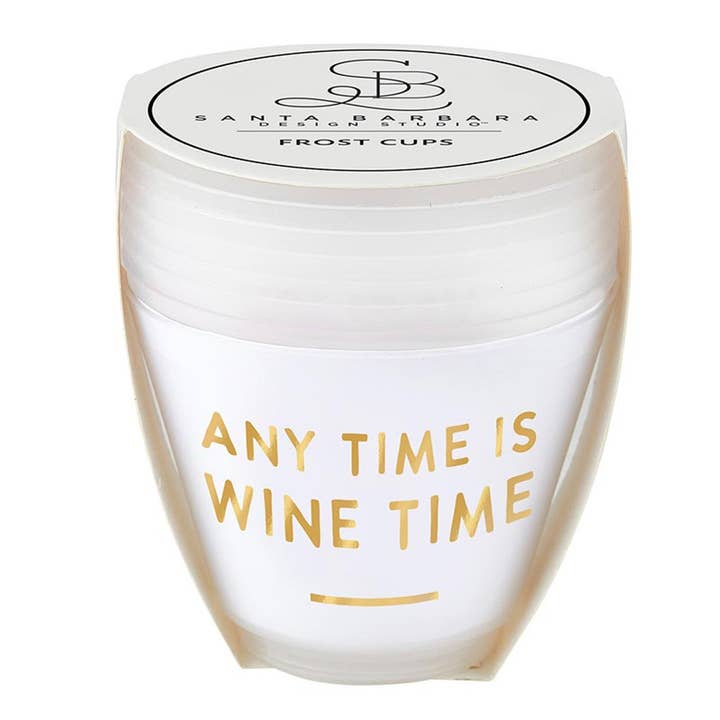 Santa Barbara Design Studio by Creative Brands - Wholesale Disposable Cup - Frost Cup - Wine Time - Set of 8