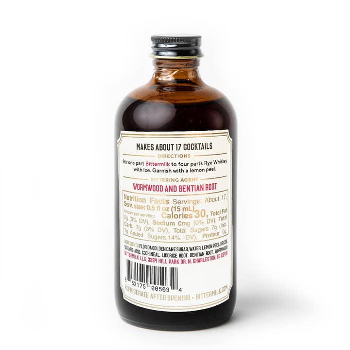 Bittermilk Bottling Co. - Wholesale Cocktail Mix/Syrup - Bittermilk No.4 - New Orleans Style Old Fashioned Rouge1