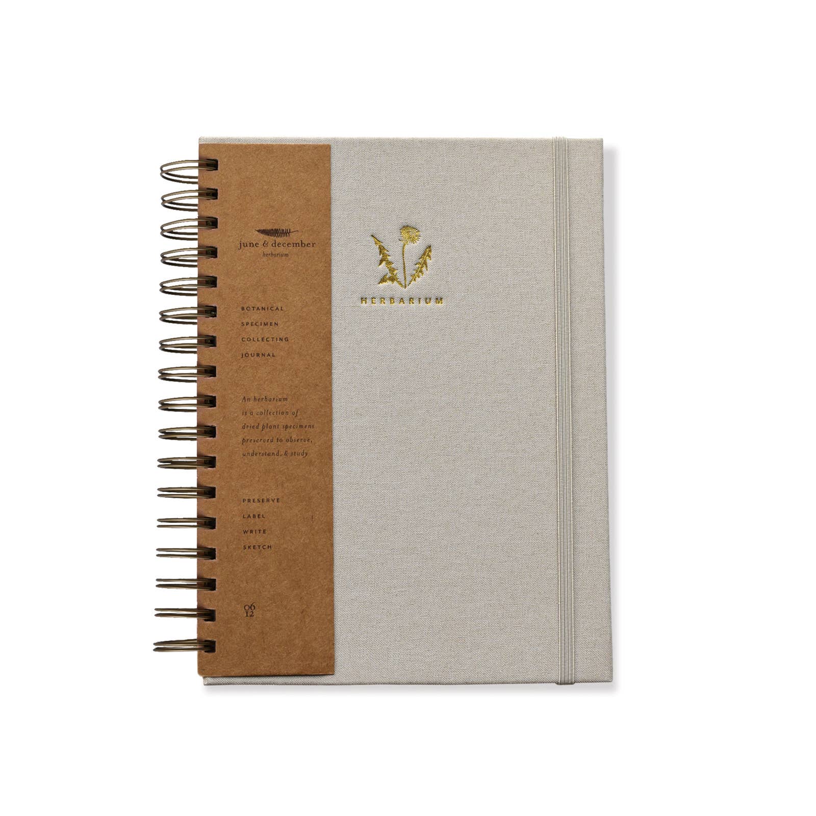 June & December - Wholesale Tuingereedschap - Dandelion Herbarium Journal / Mushroom Gill Cream