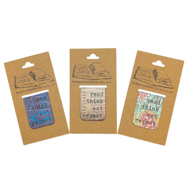 Ler o marcador magnético único Think Act Repeat por atacado de Carpe Librum