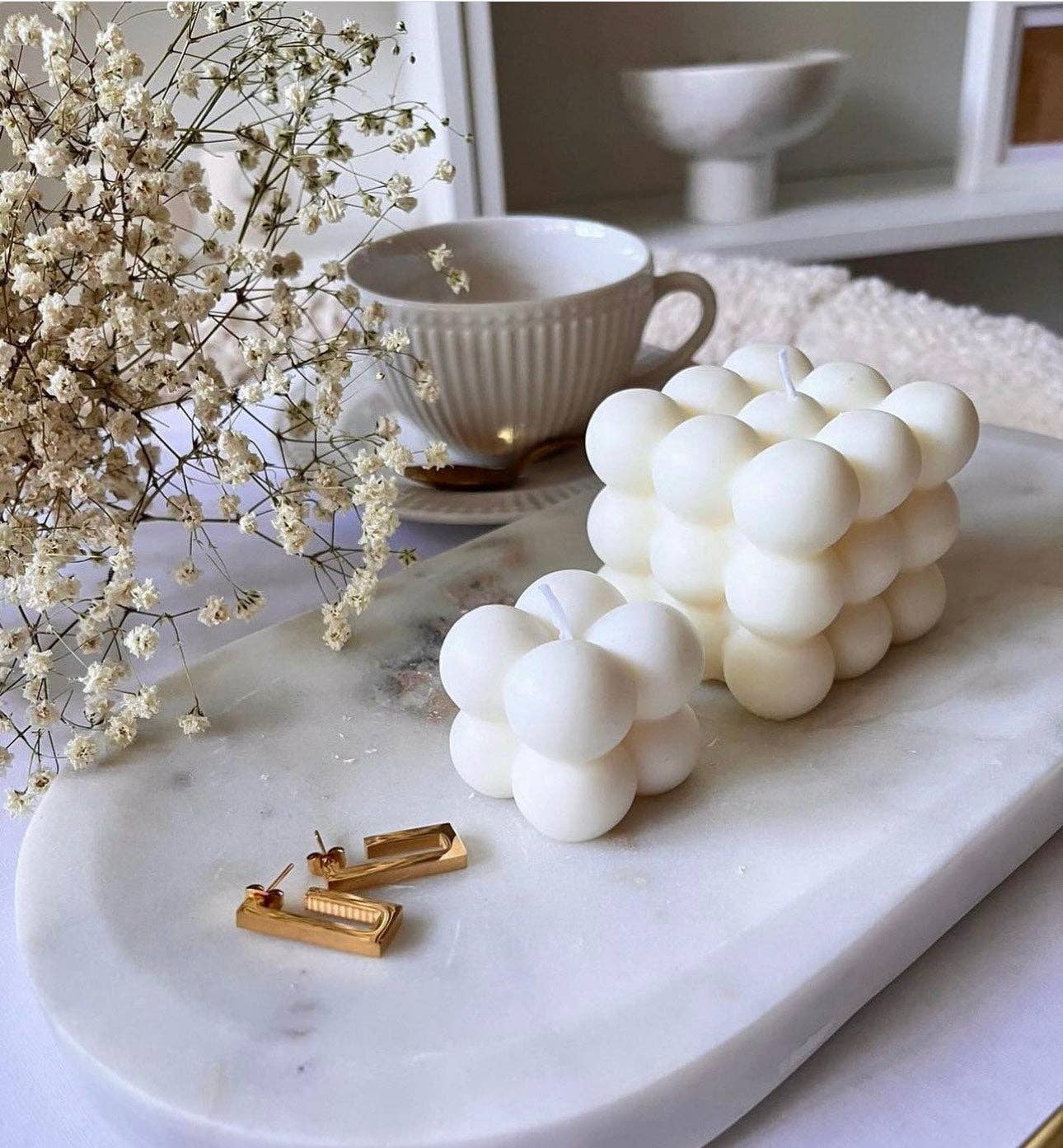 Aristocrat Creation – wholesale Prydnadsljus – Bubbelformat soja handhällt ljus1