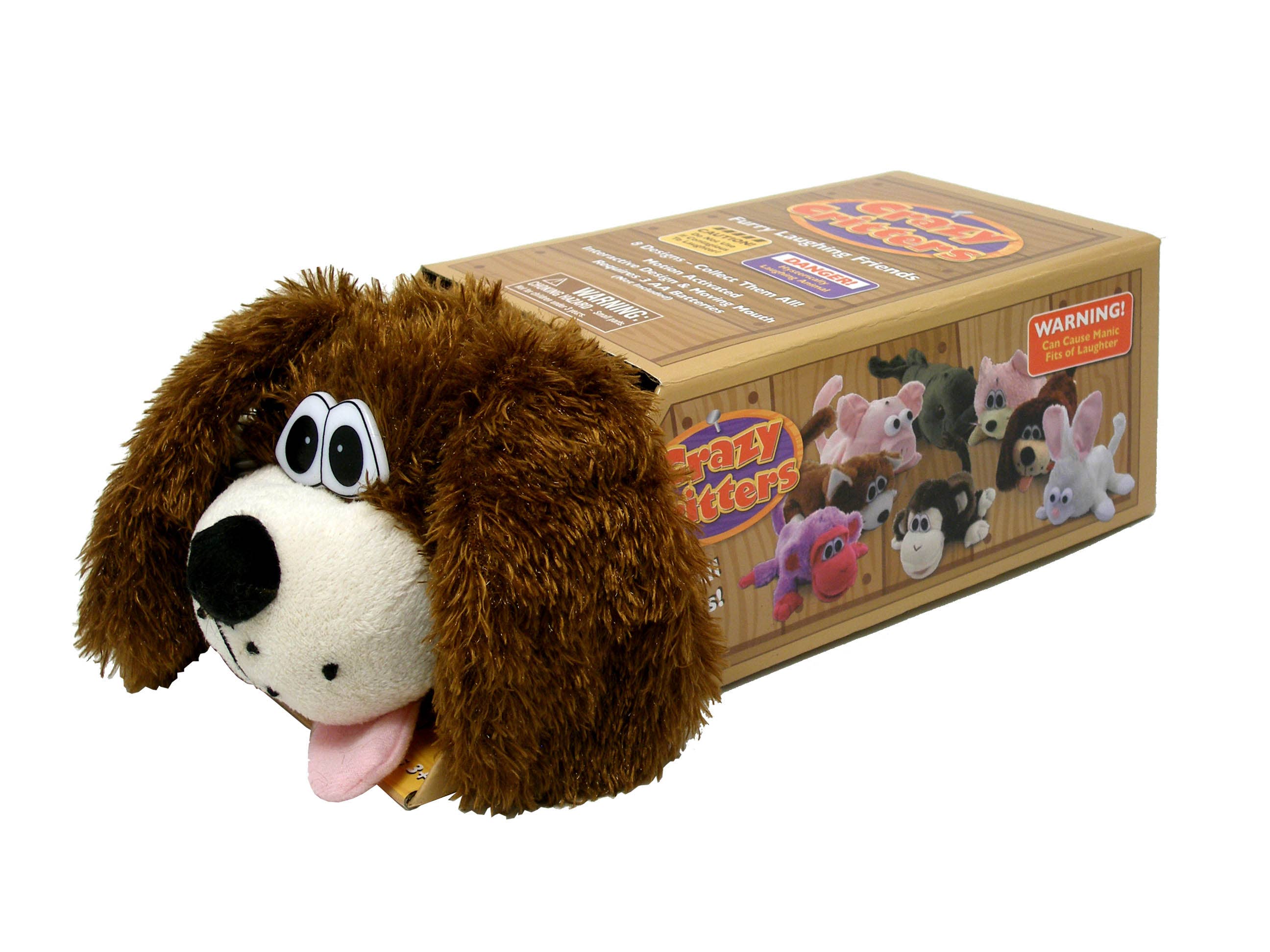 Flipo Group, Ltd. - Wholesale Pet Plush Toy - Dog - Crazy Critters Laughing Rolling Plush Pets1