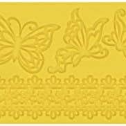 Global Sugar Art - Wholesale Craft Tool - Global Sugar Art Butterflies & Ribbon Silicone Lace Mat for Cake Decorating, by Global Sugar Art4