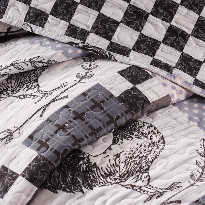 Duke Imports - Wholesale Bedding Set - "Farm Life" 3-Piece Designer Quilt Set