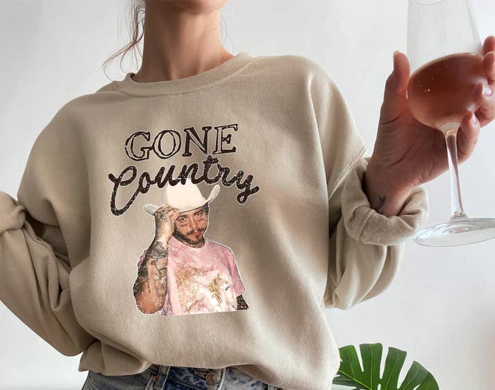 Crewneck Sweatshirt - Gone Country for engroshandel hos Days with Gray