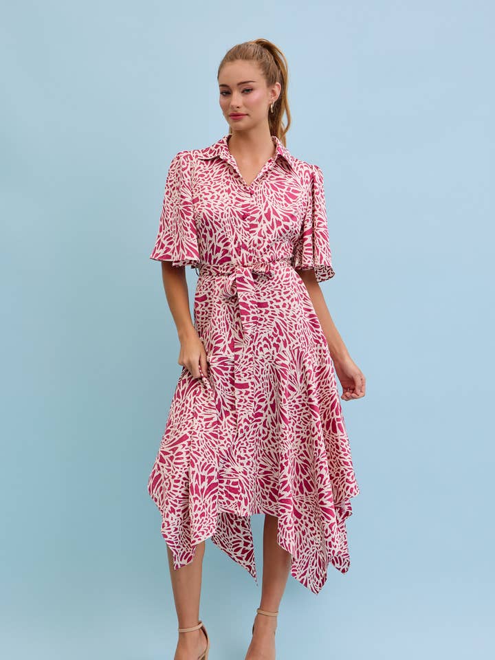 FRONT TIE MIDI DRESS for wholesale by RIVIR