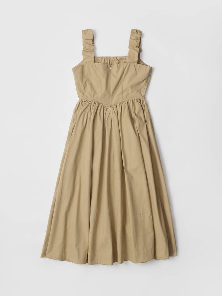 MOD REF - Wholesale Jurk - Dames - The Alora jurk | midi-jurk met elastische schouders11