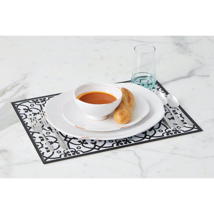 etúHOME - Vendita all'ingrosso Tovagliette - Tovaglietta rettangolare in vinile italiana, 17" x 13" (Liberty L)