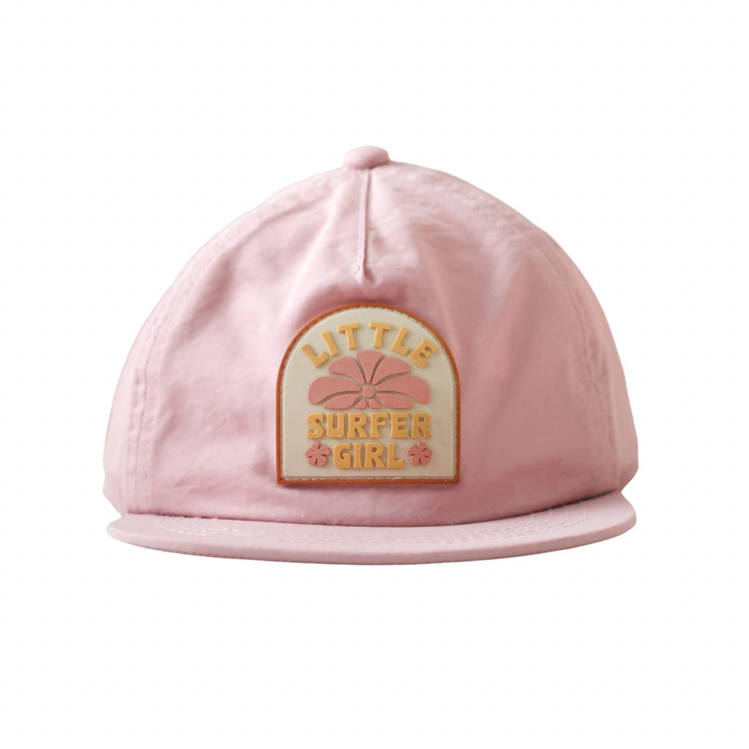 The Little Surfer Dude - Wholesale Baseball Cap - Kids - Little Surfer Girl Lavender Patch Nylon Cap