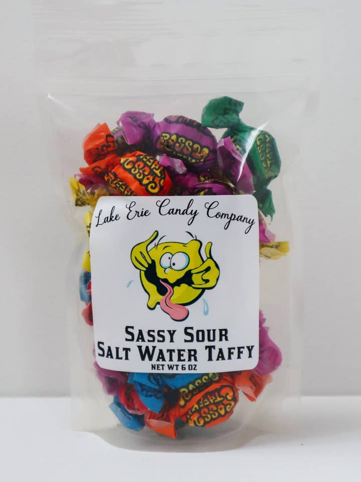Sassy Sour Salt Water Taffy for wholesale by Lake Erie Candy Company