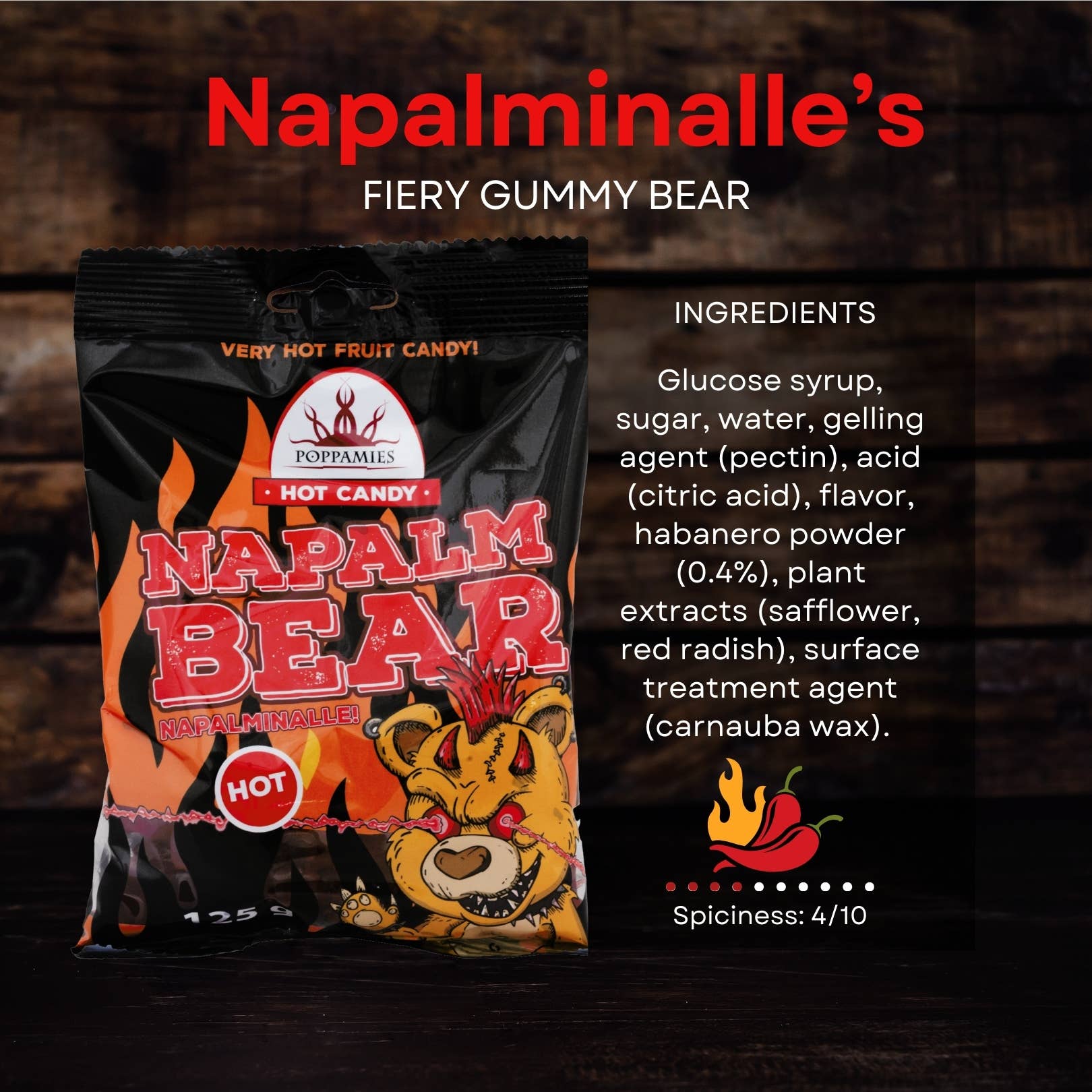 Lukata LTD - Wholesale Gummy - Chili Gummy Bear Sweets Warm en kruidig 125g4