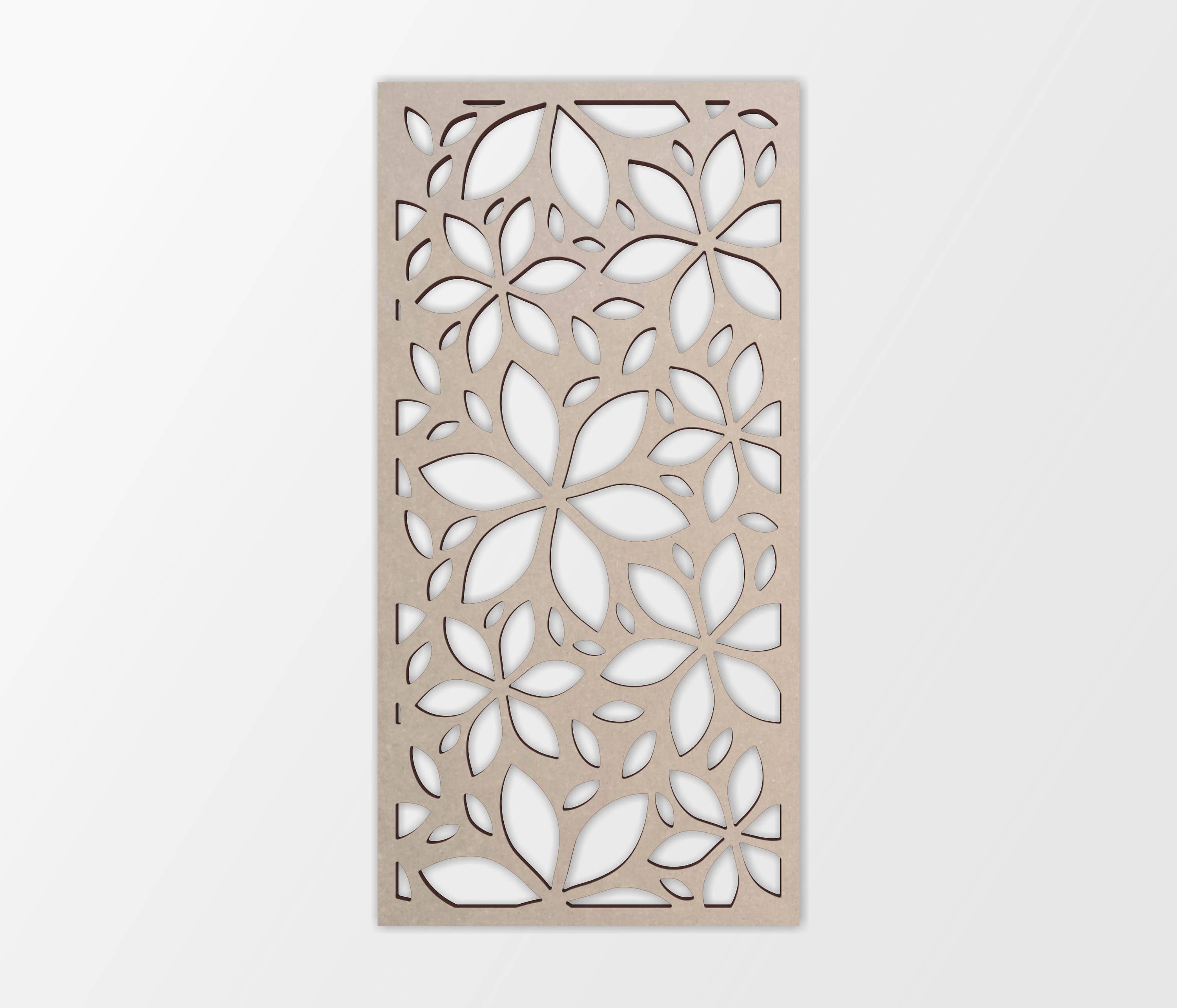 Jess and Jessica - Vendita all'ingrosso Decorazione da parete 3D - Reticolo da parete con motivo floreale in legno - Mandala per la casa8