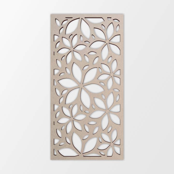 Jess and Jessica - Vendita all'ingrosso Decorazione da parete 3D - Reticolo da parete con motivo floreale in legno - Mandala per la casa8