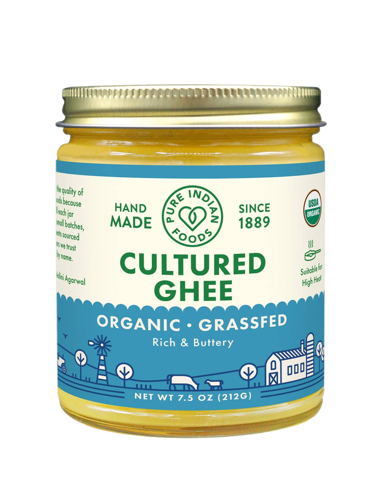 Pure Indian Foods - Wholesale Cooking Oil - Cultured Ghee, Grassfed and Certified Organic1
