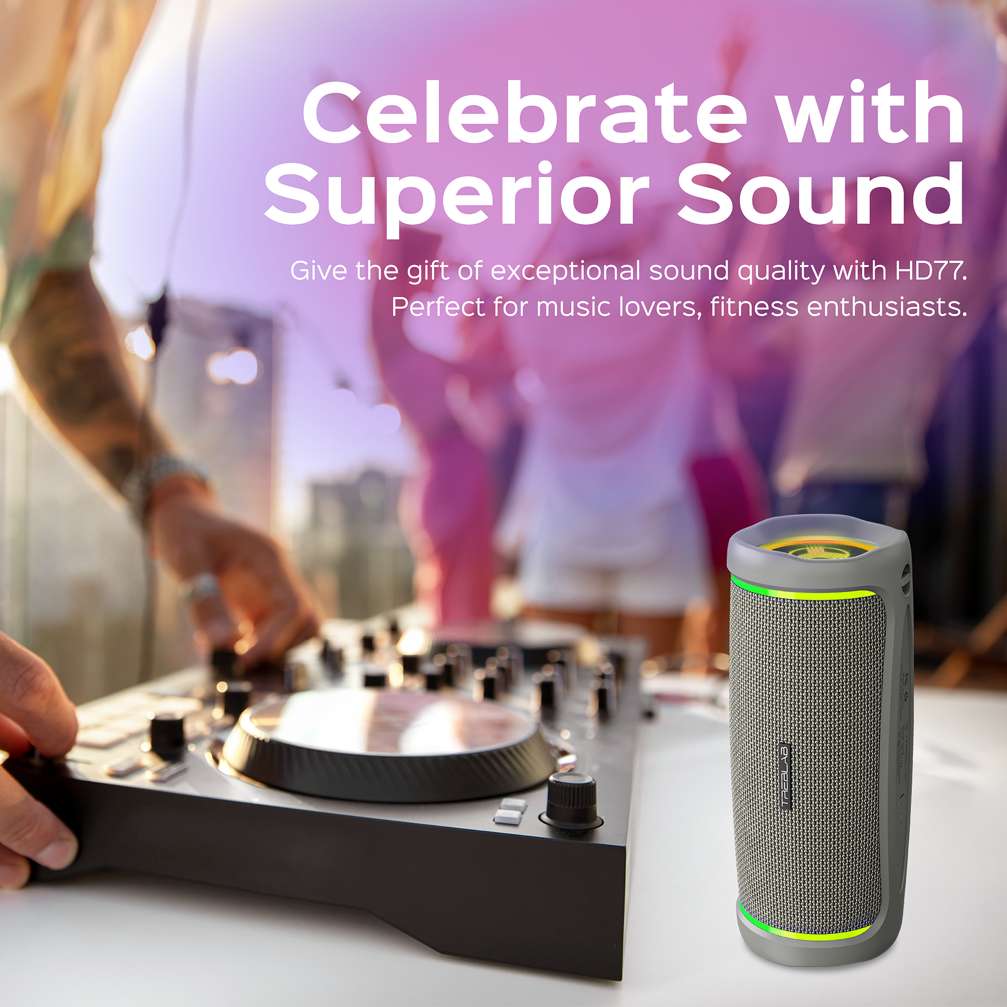 Productech - Wholesale Speakers - TREBLAB HD77 - Portable Wireless Bluetooth Speaker7