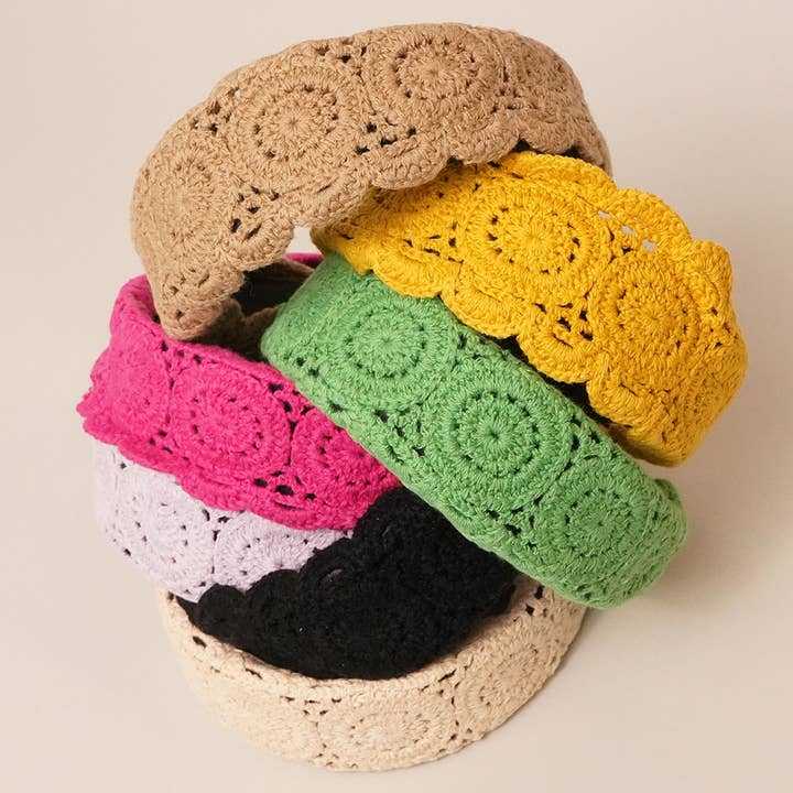 Fashion City - Wholesale Fashion Headband - Women's - Woman Hippie Lace Headband