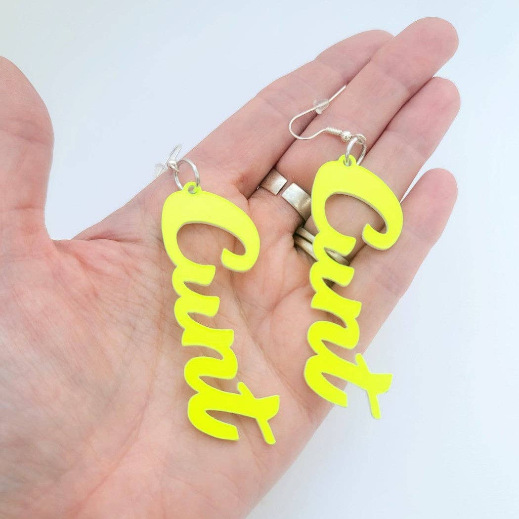 Mixtape Your Life - Wholesale Dangle Earrings - Mini Cunt Dangle Earrings4
