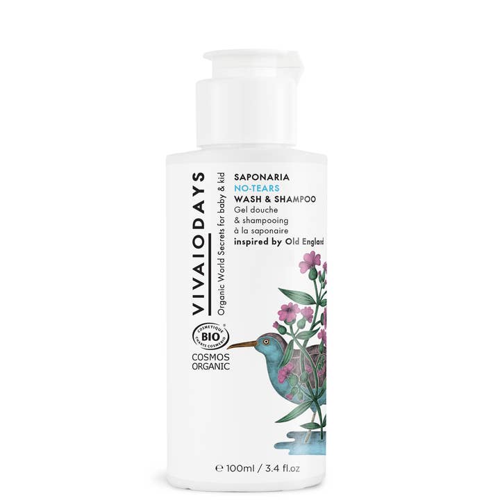 VIVAIODAYS - Wholesale 2-in-1 Shampoo & Body Wash - Baby - Saponaria 2-in-1 NO-TEARS WASH & SHAMPOO 3.4 fl. oz.